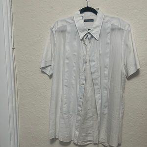 White Dolce & Gabbana button down shirt.
